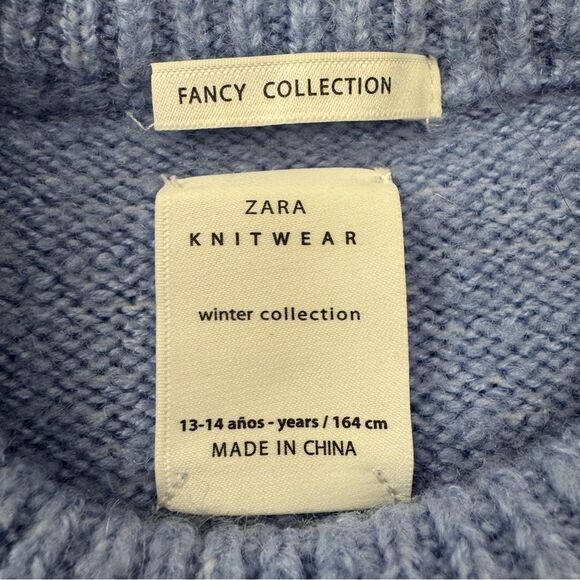Zara Girls Butterfly Oversized Sweater Size 13-14 - Picture 7 of 7